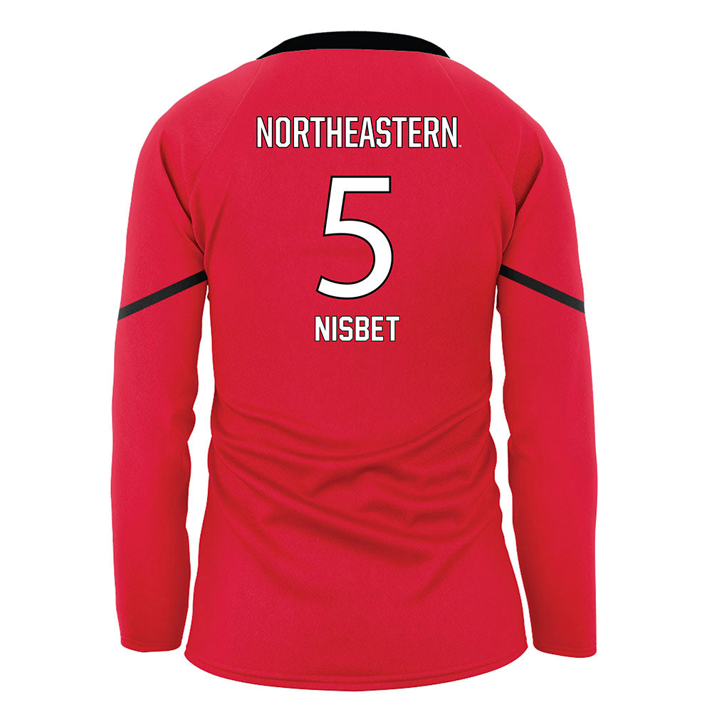 Northeastern - NCAA Women's Volleyball : Reagan Nisbet - Red Volleyball Jersey-1