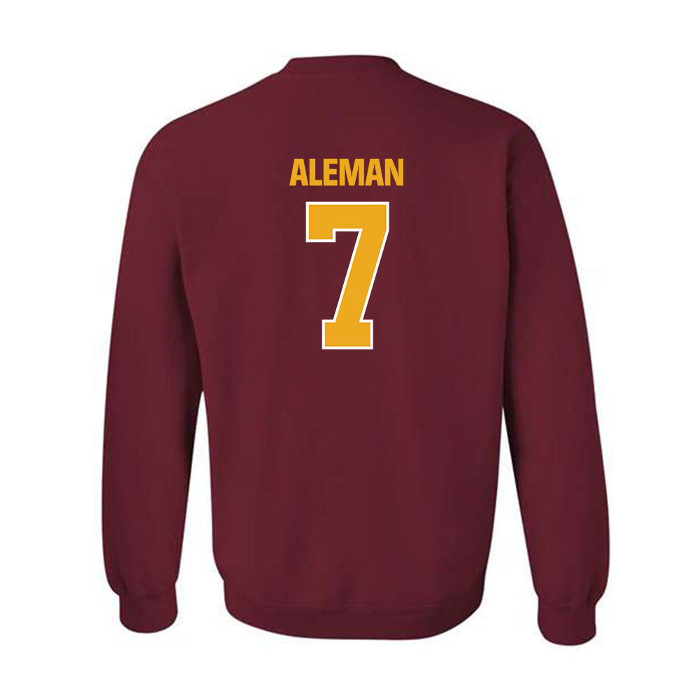 ULM - NCAA Baseball : Angelo Aleman - Classic Shersey Crewneck Sweatshirt-1