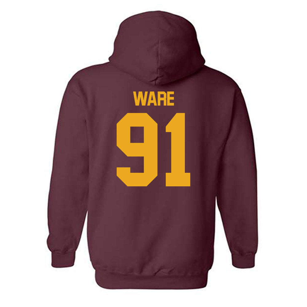 ULM - NCAA Football : Amarion Ware - Classic Shersey Hooded Sweatshirt-1