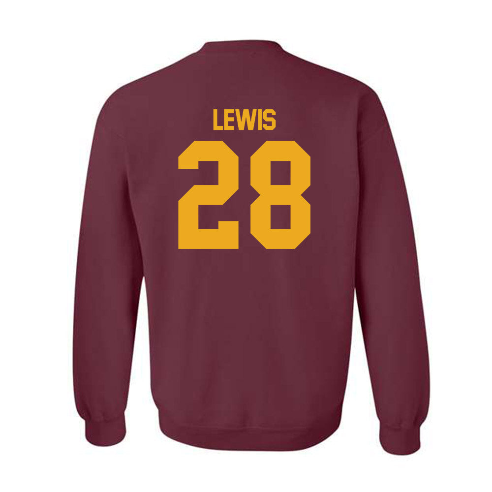ULM - NCAA Football : Dorian Lewis - Classic Shersey Crewneck Sweatshirt-1