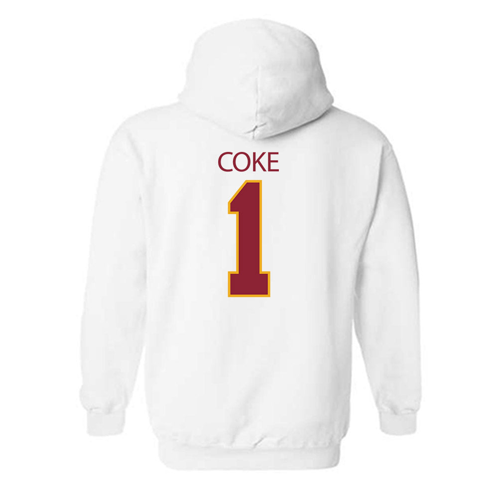 ULM - NCAA Baseball : Ben Coke - Classic Shersey Hooded Sweatshirt-1