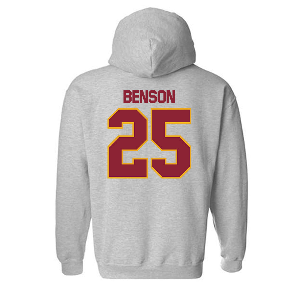 ULM - NCAA Football : Duke Benson - Classic Shersey Hooded Sweatshirt-1