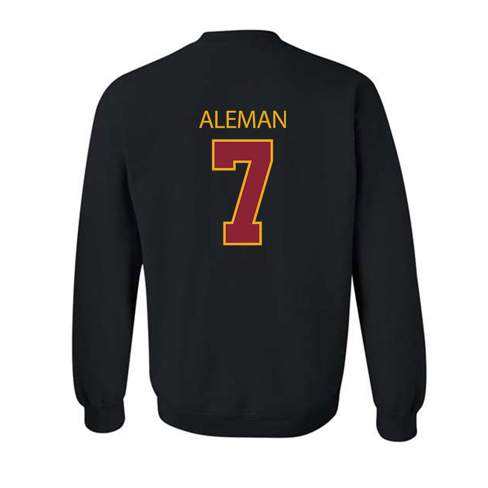ULM - NCAA Baseball : Angelo Aleman - Classic Shersey Crewneck Sweatshirt-1