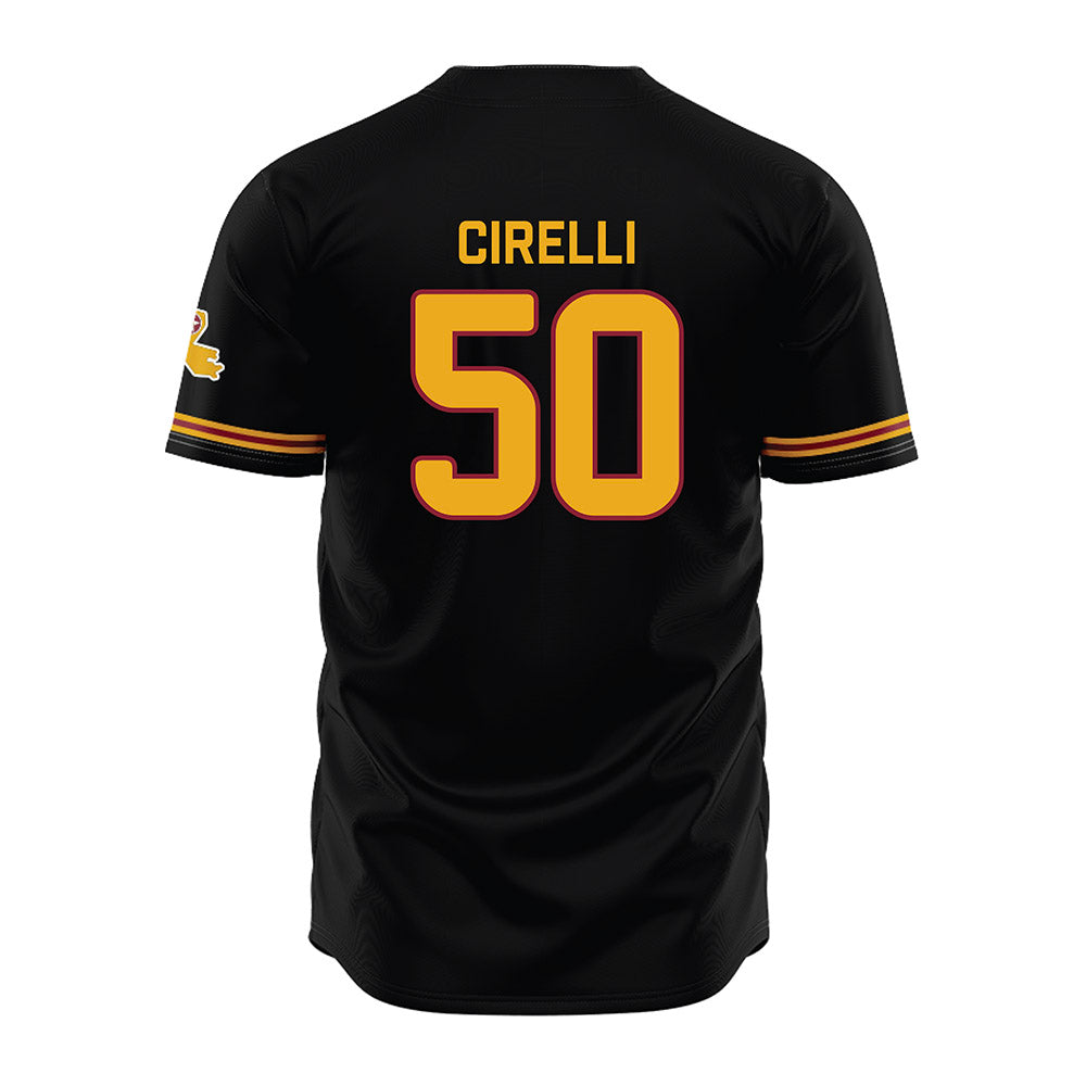 ULM - NCAA Baseball : Joey Cirelli - Black Jersey-1