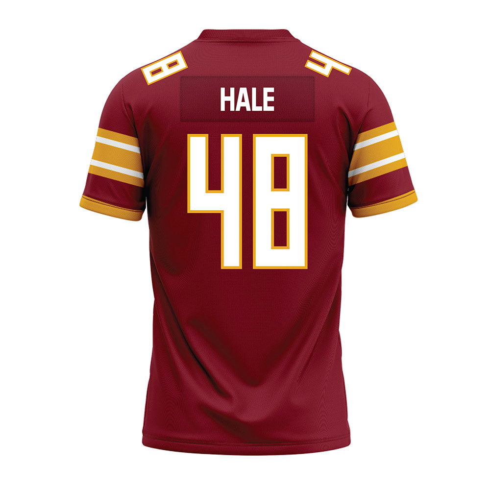 ULM - NCAA Football : Gunner Hale - Maroon Premium Football Jersey-1