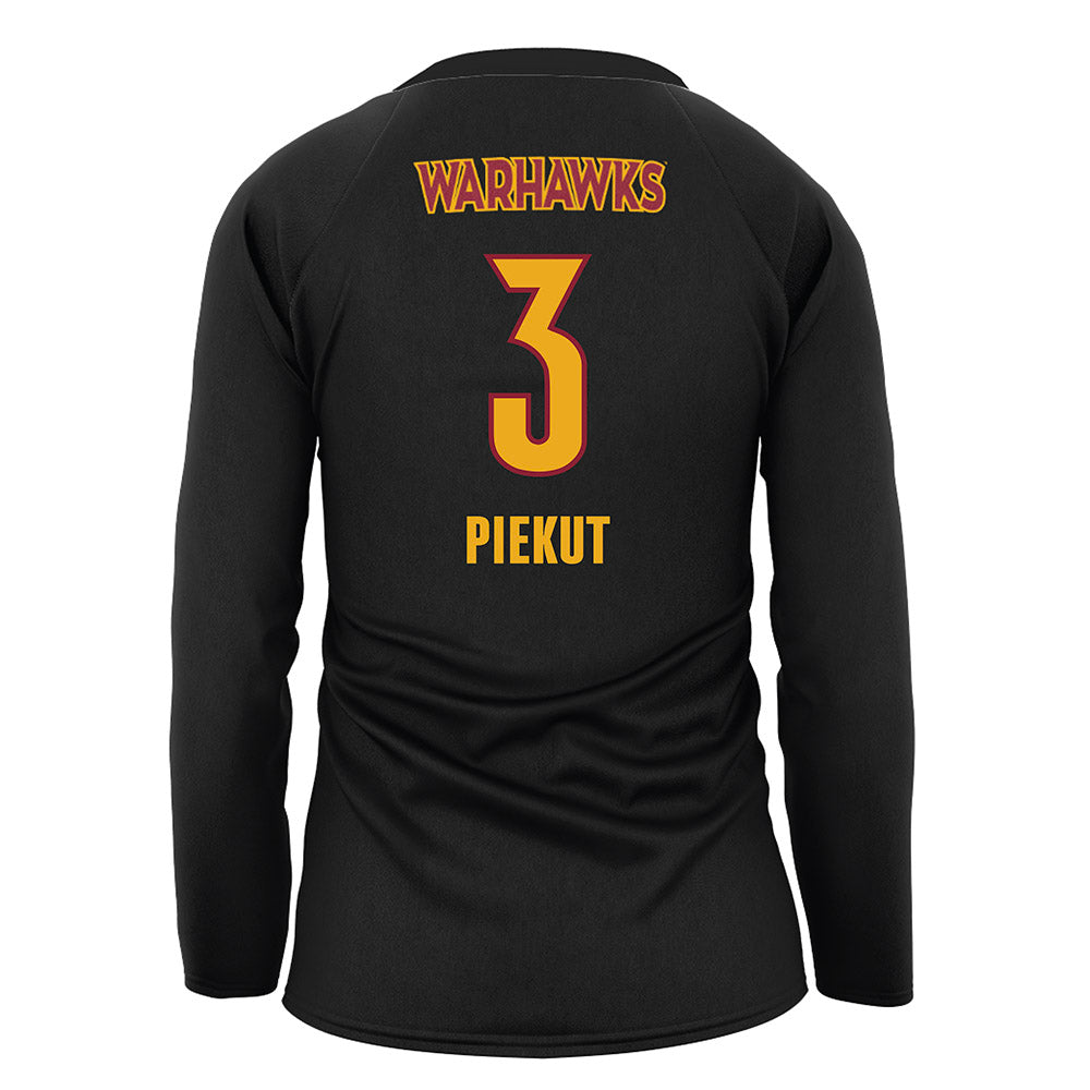 ULM - NCAA Women's Volleyball : Amelia Piekut - Black Volleyball Jersey-1
