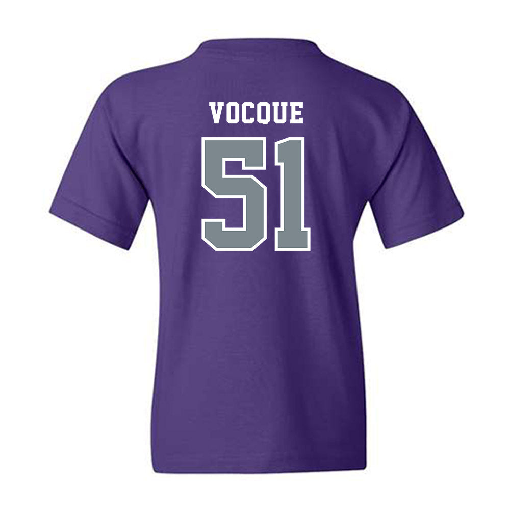Central Arkansas - NCAA Football : Kyle Vocque - Classic Shersey Youth T-Shirt-1