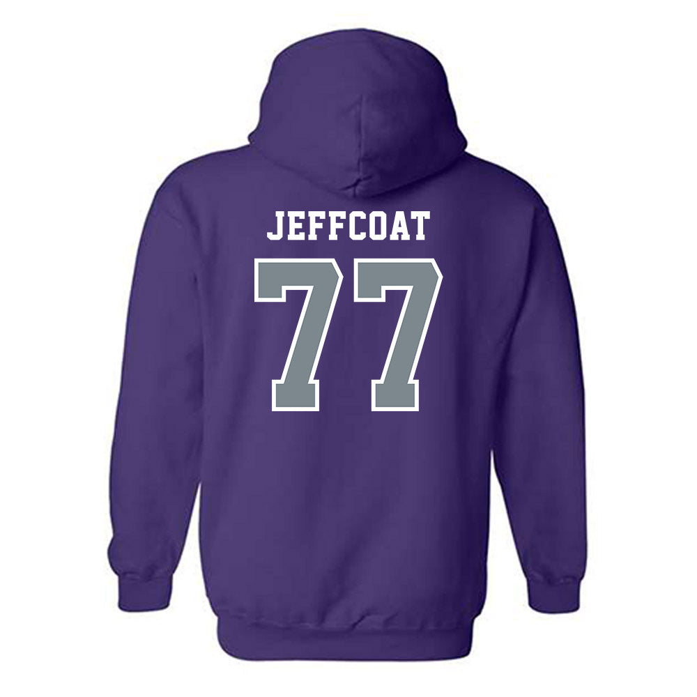 Central Arkansas - NCAA Football : Lane Jeffcoat - Classic Shersey Hooded Sweatshirt-1