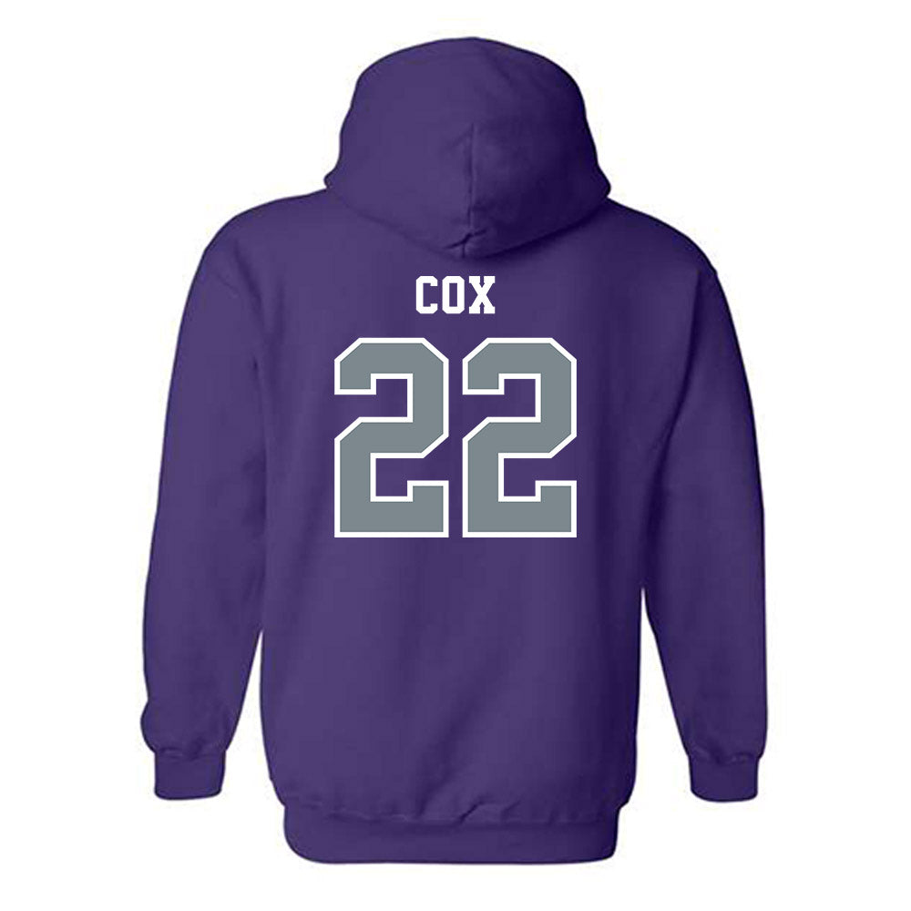 Central Arkansas - NCAA Women's Basketball : Alivia Cox - Classic Shersey Hooded Sweatshirt-1
