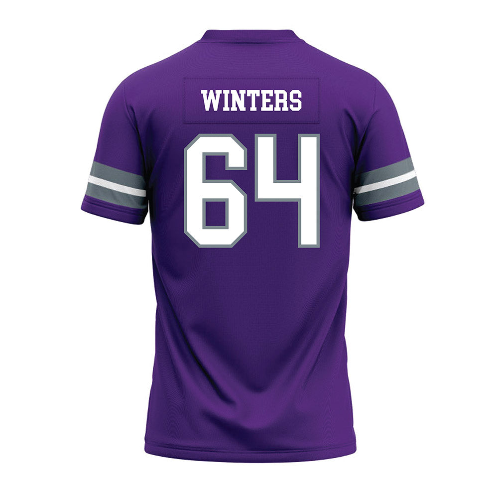 Central Arkansas - NCAA Football : Vinny Winters - Purple Premium Football Jersey-1