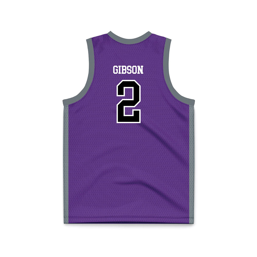 Central Arkansas - NCAA Women's Basketball : Julianna Gibson - Purple Basketball Jersey-1