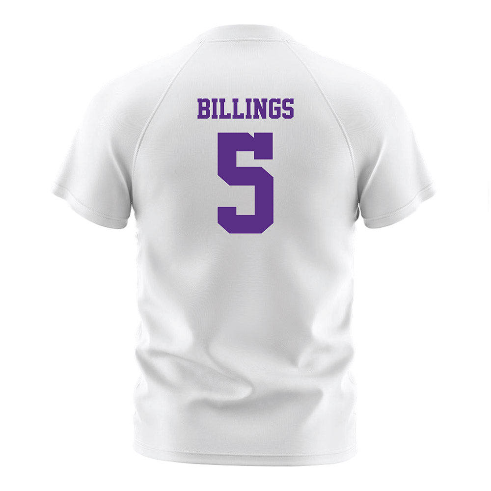 Central Arkansas - NCAA Women's Soccer : Caroline Billings - White Soccer Jersey-1