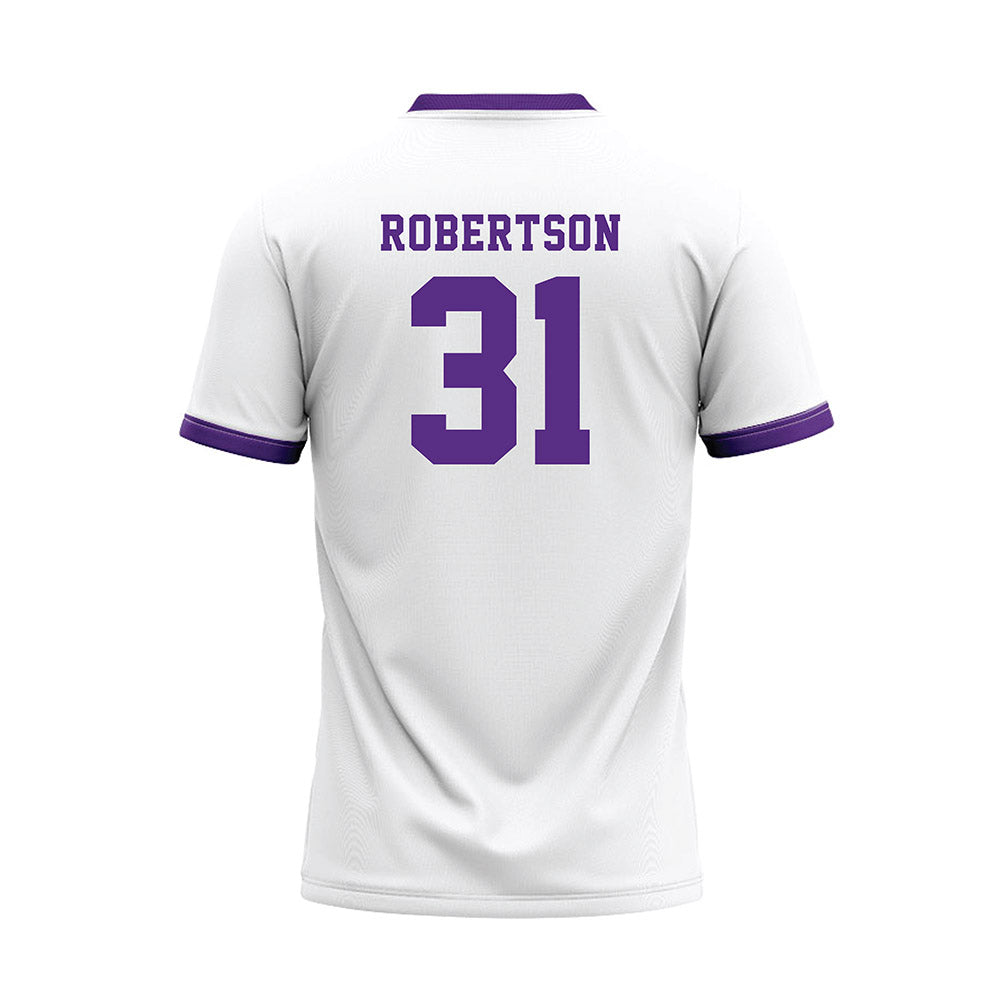 Central Arkansas - NCAA Softball : Emma Robertson - White Baseball Jersey-1