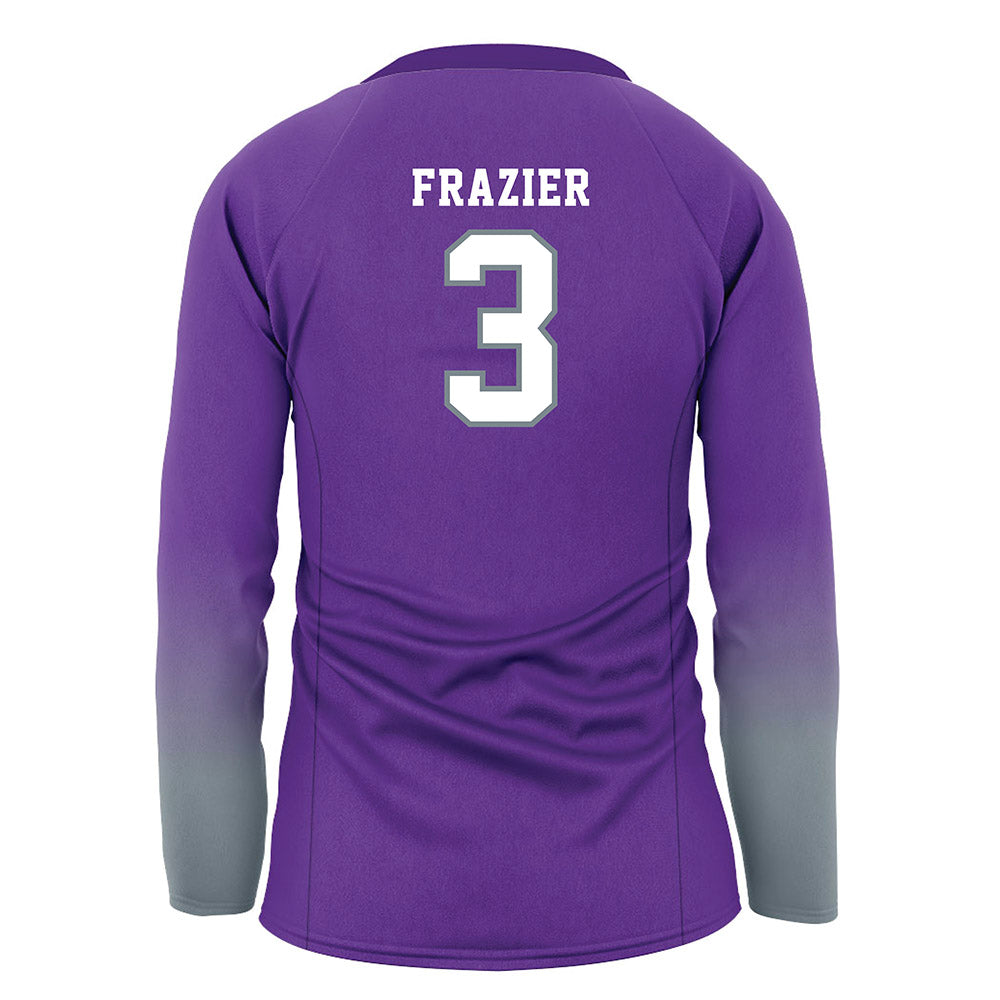 Central Arkansas - NCAA Women's Volleyball : Karlyn Frazier - Purple Volleyball Jersey-1