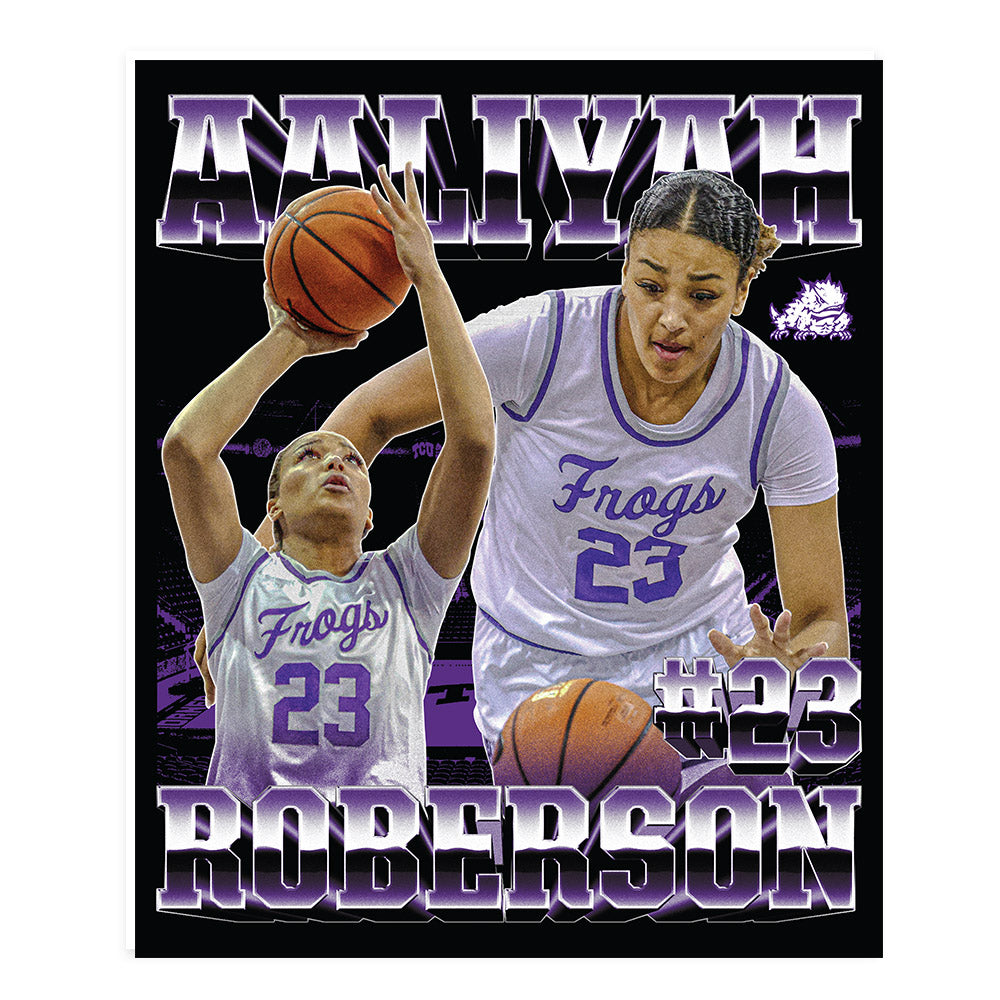 TCU - NCAA Women's Basketball : Aaliyah Roberson - Player Collage Poster 20x24-0