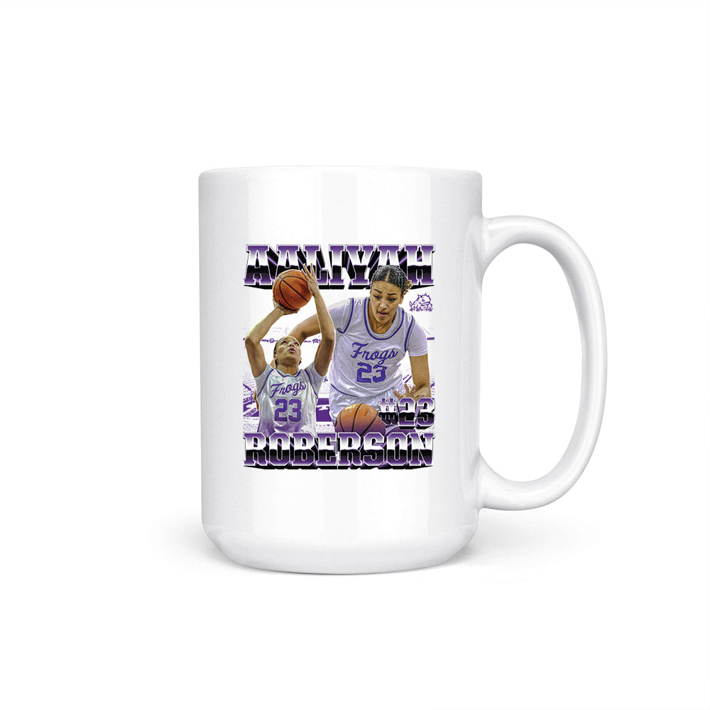 TCU - NCAA Women's Basketball : Aaliyah Roberson - Player Collage Coffee Mug-0