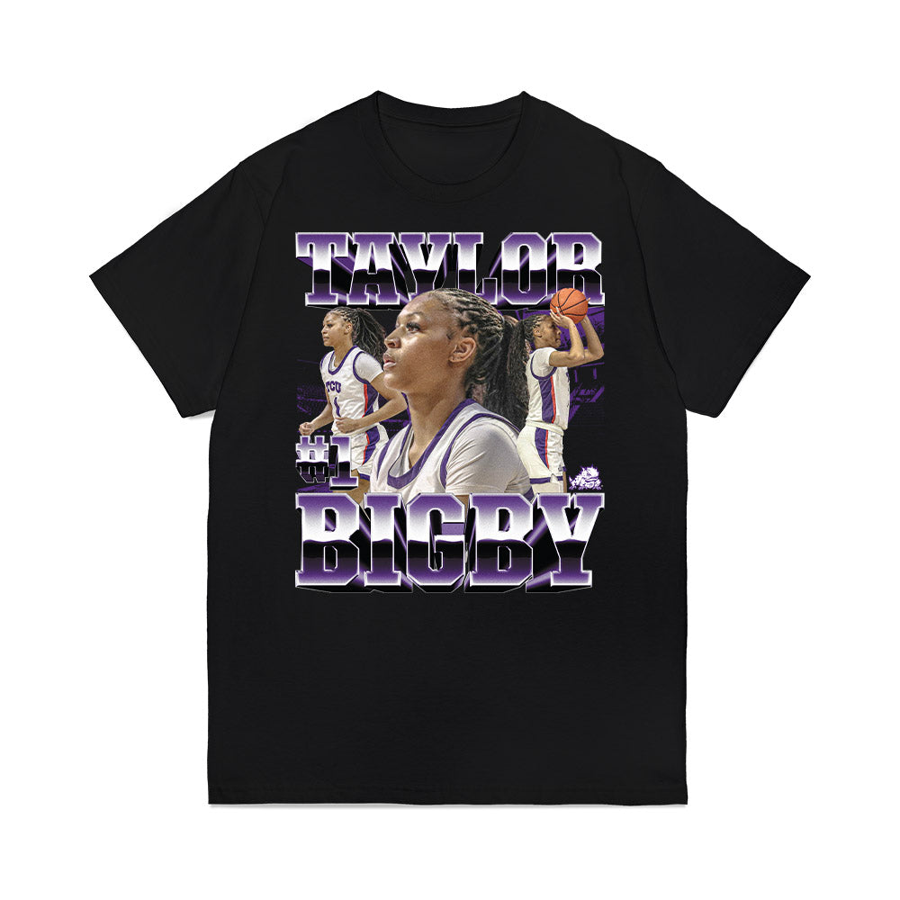 TCU - NCAA Women's Basketball : Taylor Bigby - Premium T-Shirt-0