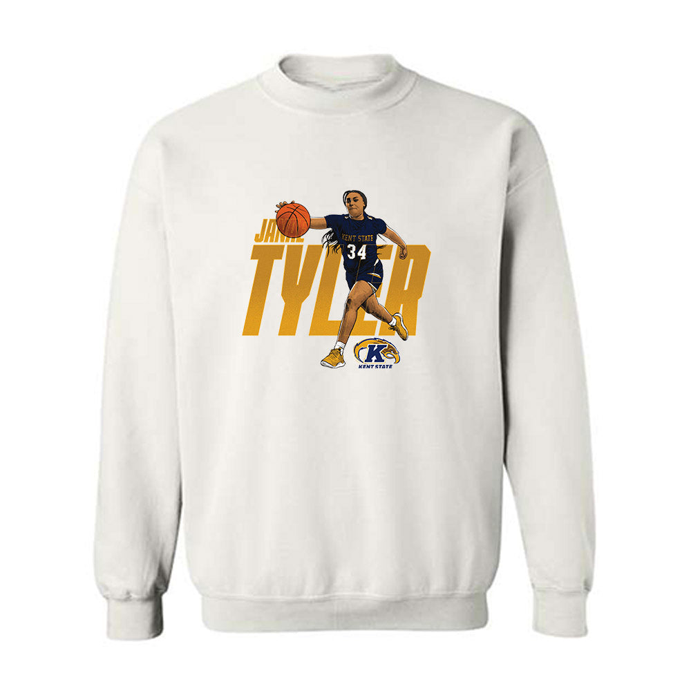 Kent State - NCAA Women's Basketball : Janae Tyler - Individual Caricature Crewneck Sweatshirt-0
