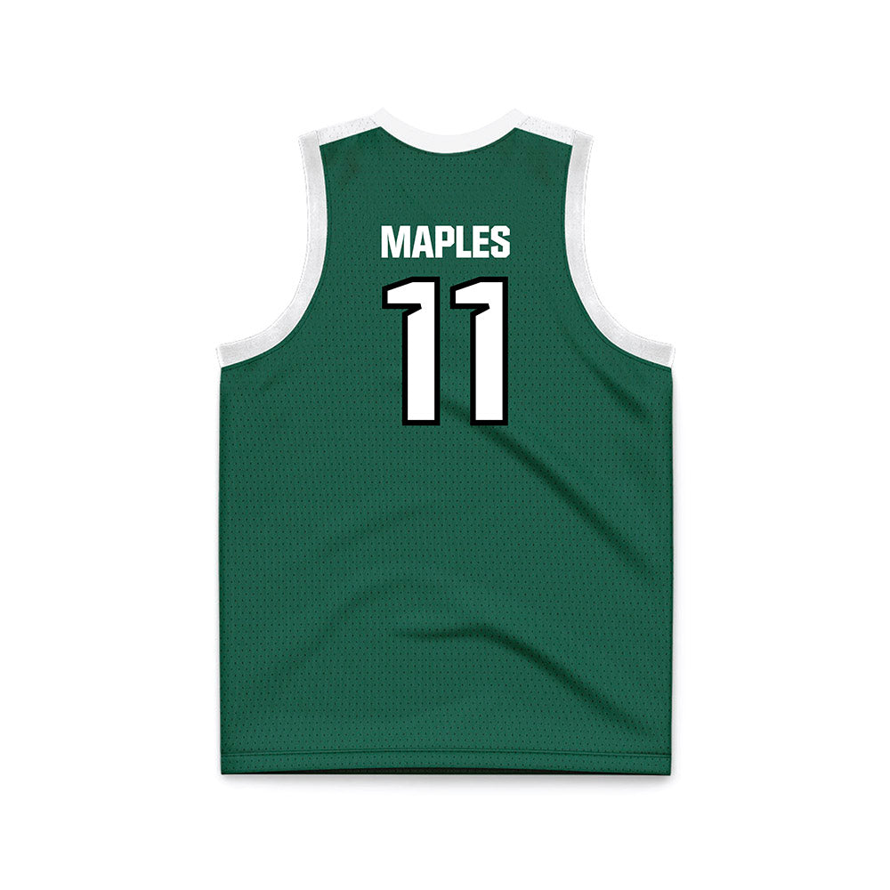 Cleveland State - NCAA Women's Basketball : Colbi Maples - Green Basketball Jersey-1