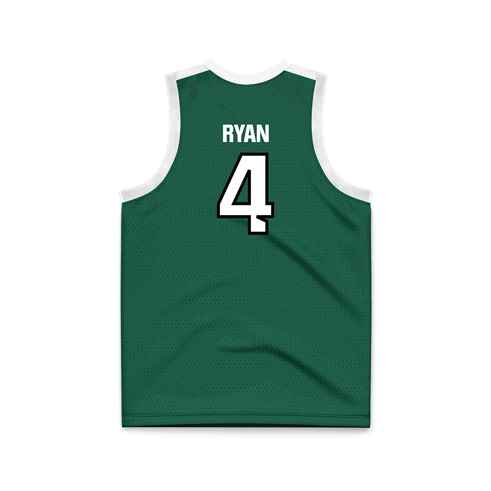 Cleveland State - NCAA Men's Basketball : Preist Ryan - Green Basketball Jersey-1