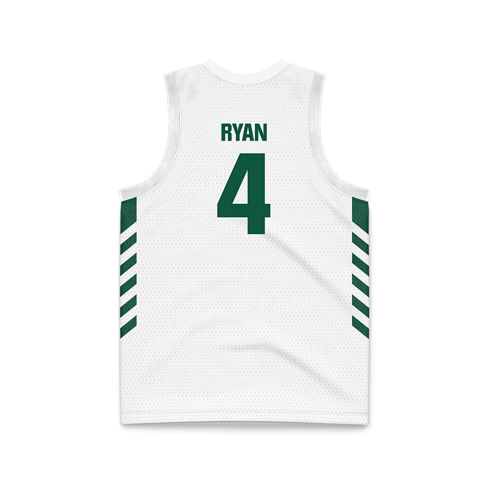Cleveland State - NCAA Men's Basketball : Preist Ryan - White Basketball Jersey-1
