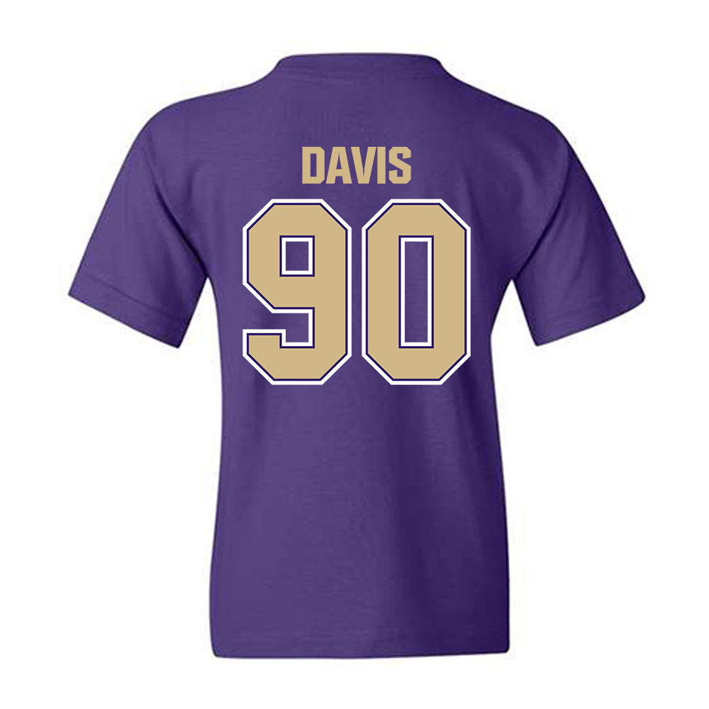 Washington - NCAA Football : Elinneus Davis - Classic Shersey Youth T-Shirt-1