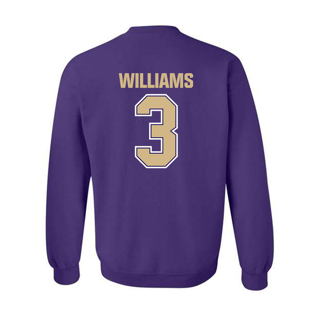 Washington - NCAA Football : Rashid Williams - Classic Shersey Crewneck Sweatshirt-1