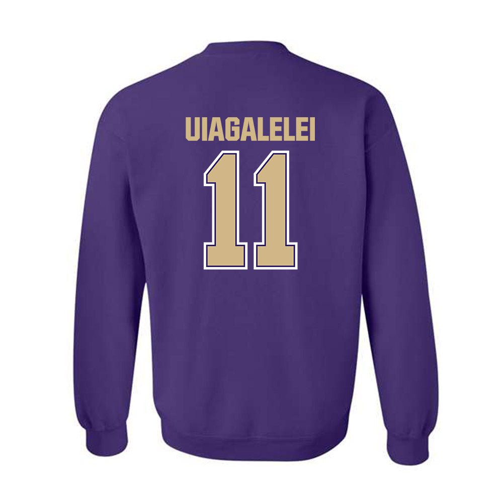 Washington - NCAA Football : Ta'ita'i Uiagalelei - Classic Shersey Crewneck Sweatshirt-1