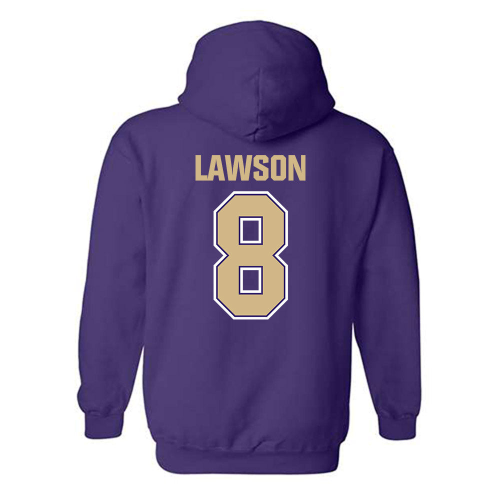 Washington - NCAA Football : Chris Lawson - Classic Shersey Hooded Sweatshirt-1