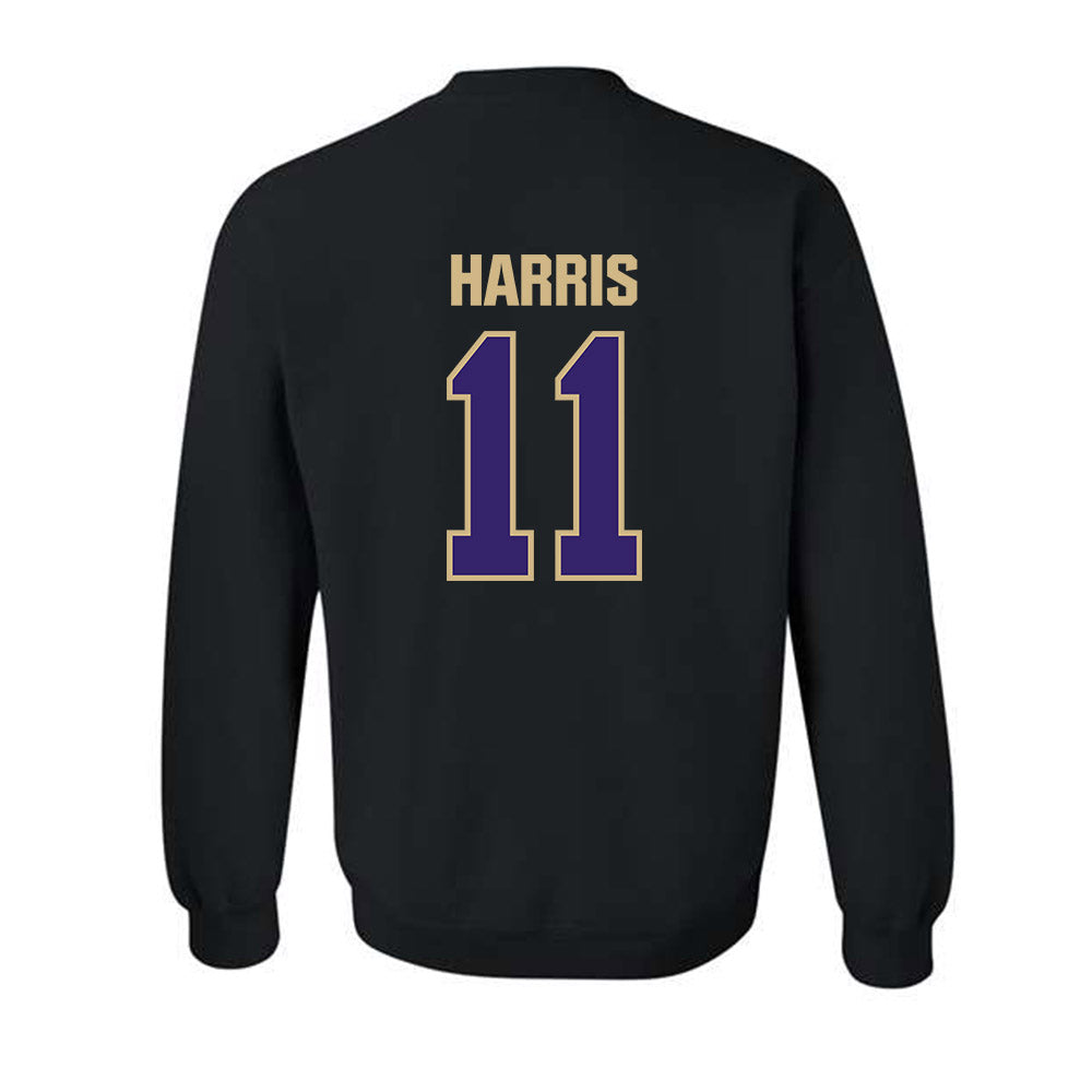 Washington - NCAA Football : Marcus Harris - Classic Shersey Crewneck Sweatshirt-1