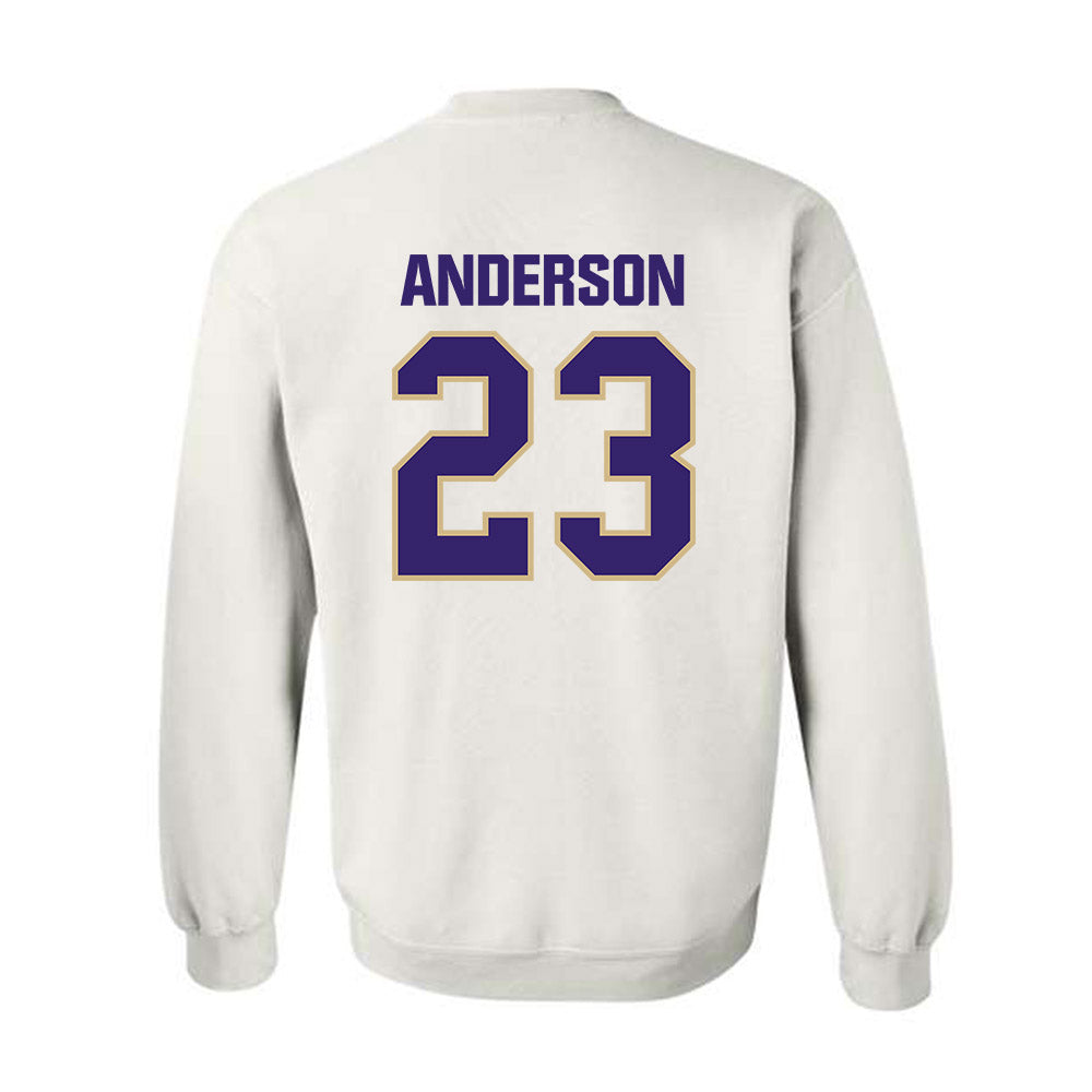 Washington - NCAA Women's Basketball : Olivia Anderson - Classic Shersey Crewneck Sweatshirt-1