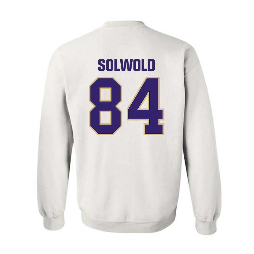 Washington - NCAA Football : Hunter Solwold - Classic Shersey Crewneck Sweatshirt-1