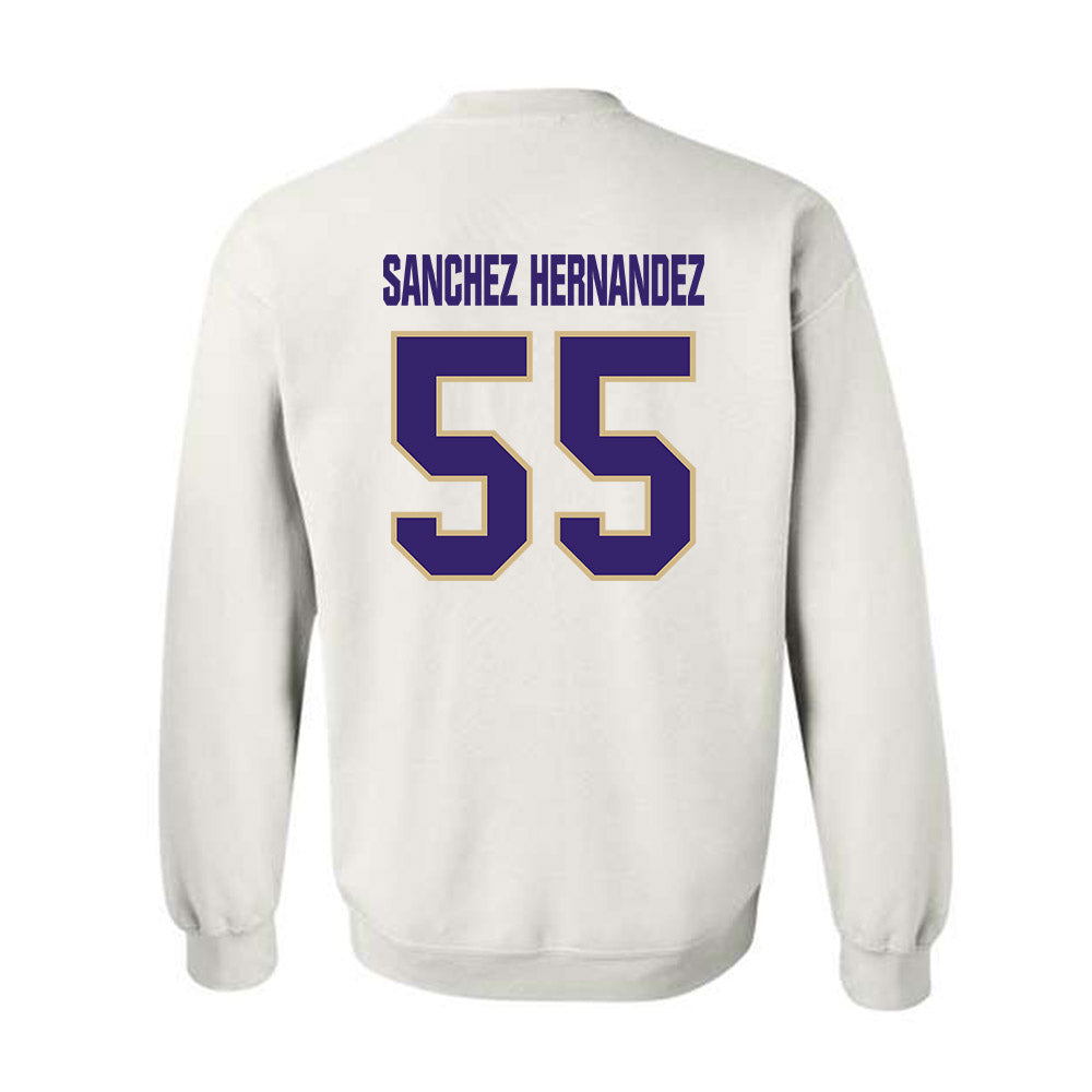 Washington - NCAA Football : Victor Sanchez Hernandez - Classic Shersey Crewneck Sweatshirt-1