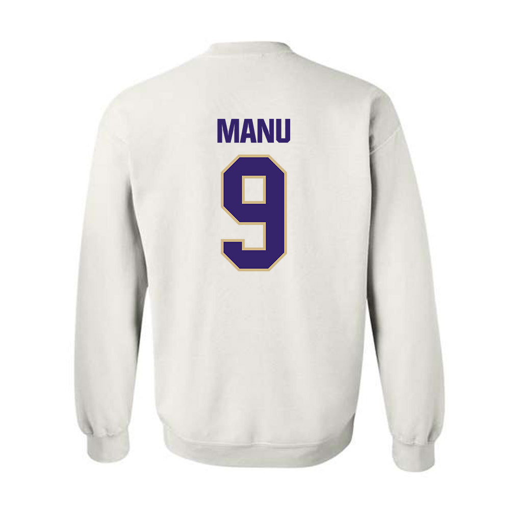 Washington - NCAA Football : Jacob Manu - Classic Shersey Crewneck Sweatshirt-1