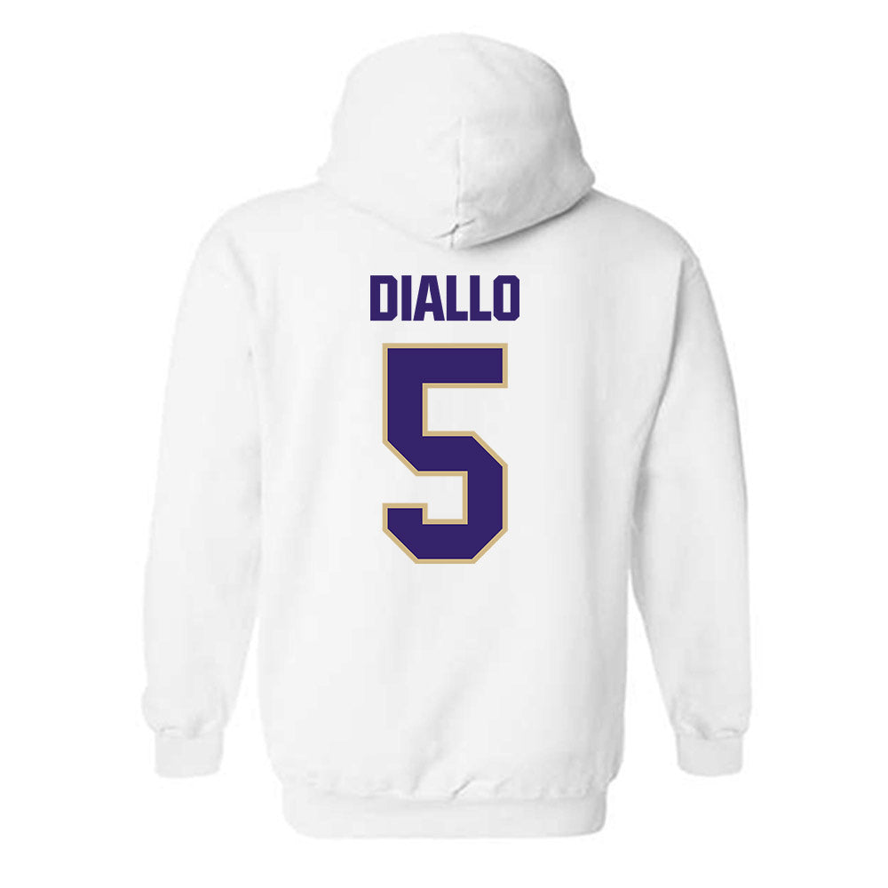 Washington - NCAA Men's Basketball : Zoom Diallo - Classic Shersey Hooded Sweatshirt-1