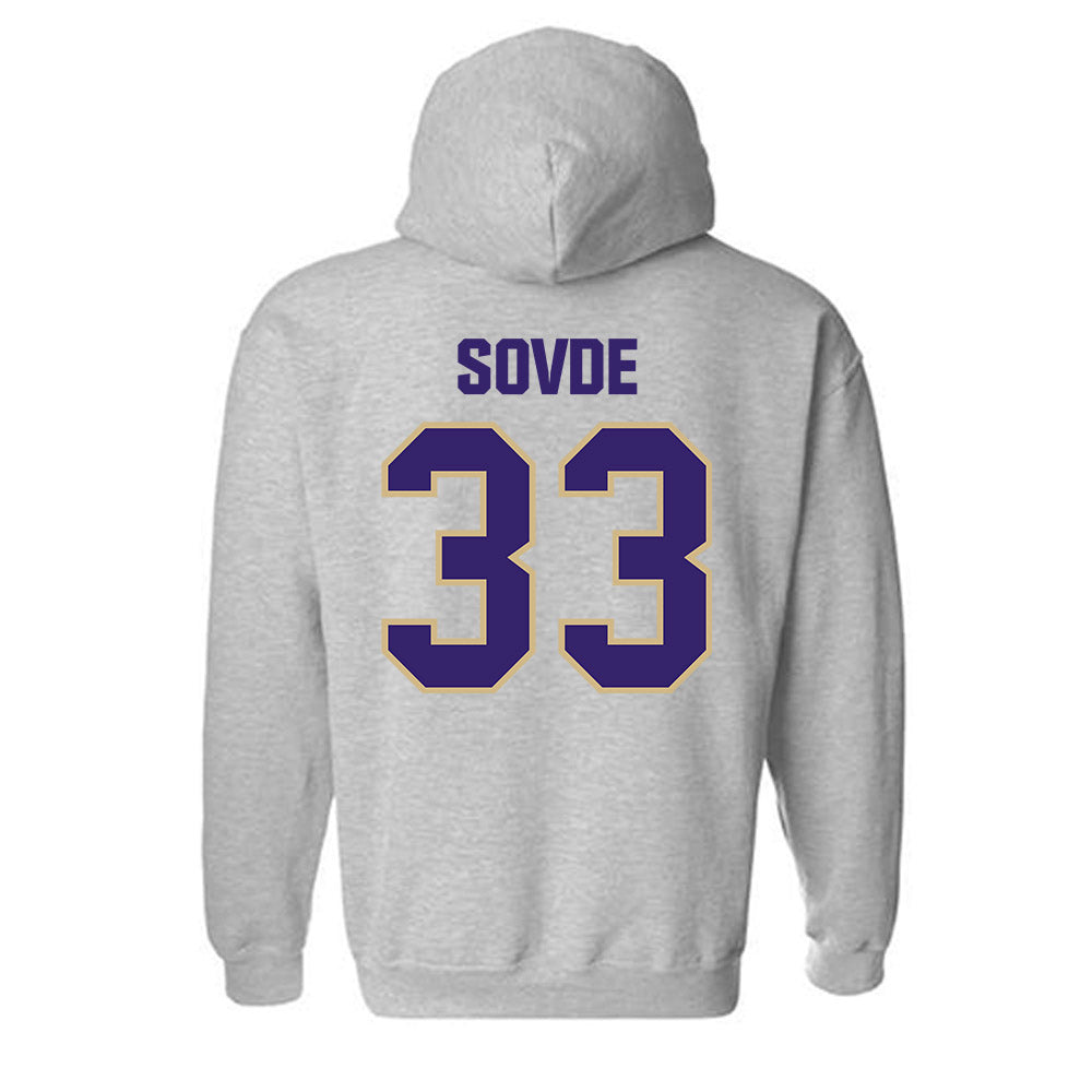 Washington - NCAA Men's Soccer : Chad Sovde - Classic Shersey Hooded Sweatshirt-1