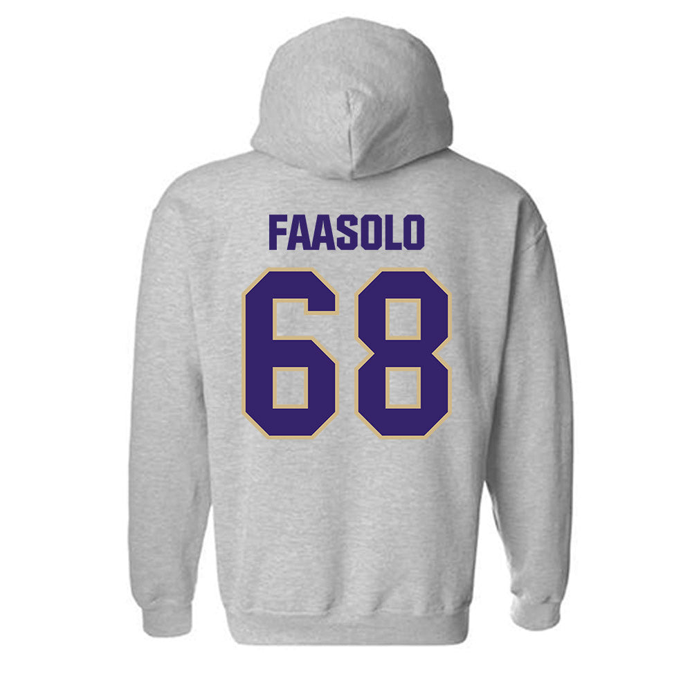 Washington - NCAA Football : Soane Faasolo - Classic Shersey Hooded Sweatshirt-1