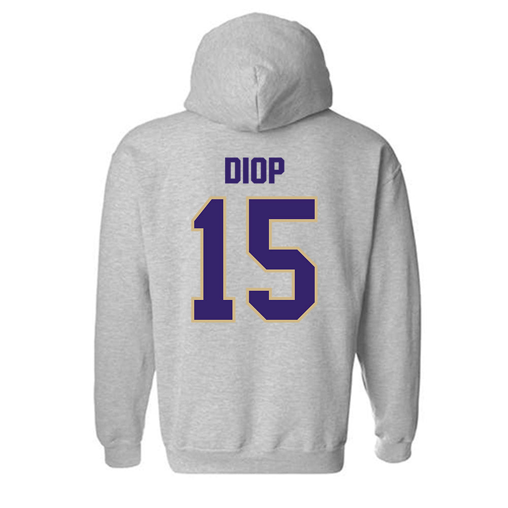 Washington - NCAA Men's Soccer : Mani Diop - Classic Shersey Hooded Sweatshirt-1