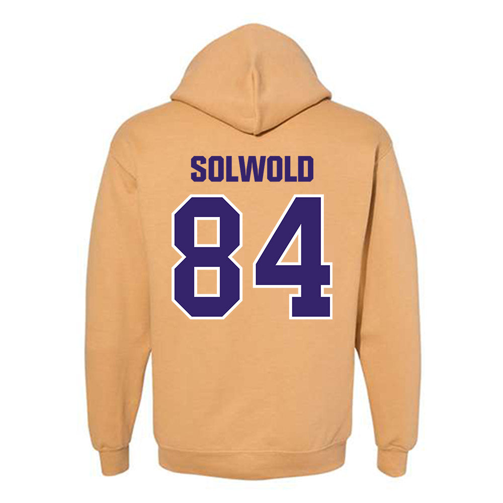 Washington - NCAA Football : Hunter Solwold - Classic Shersey Hooded Sweatshirt-1