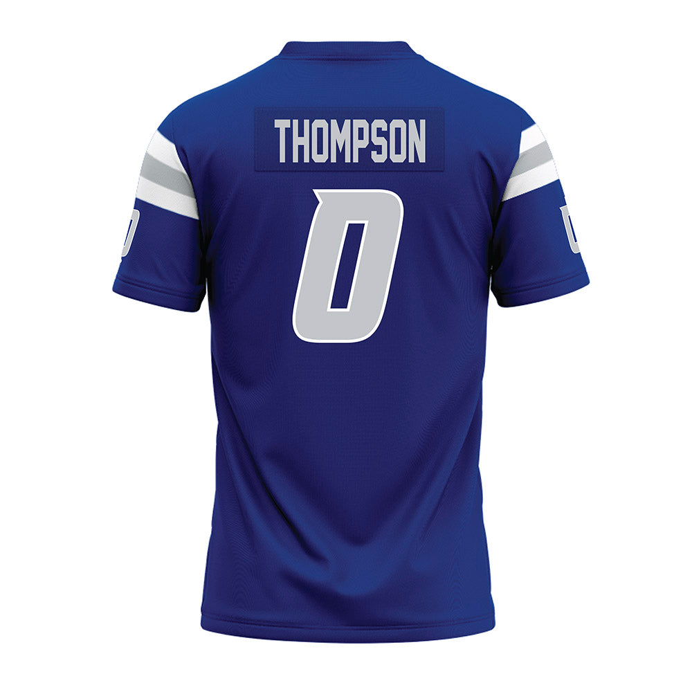 CCSU - NCAA Football : Clifton Thompson - Blue Premium Football Jersey-1