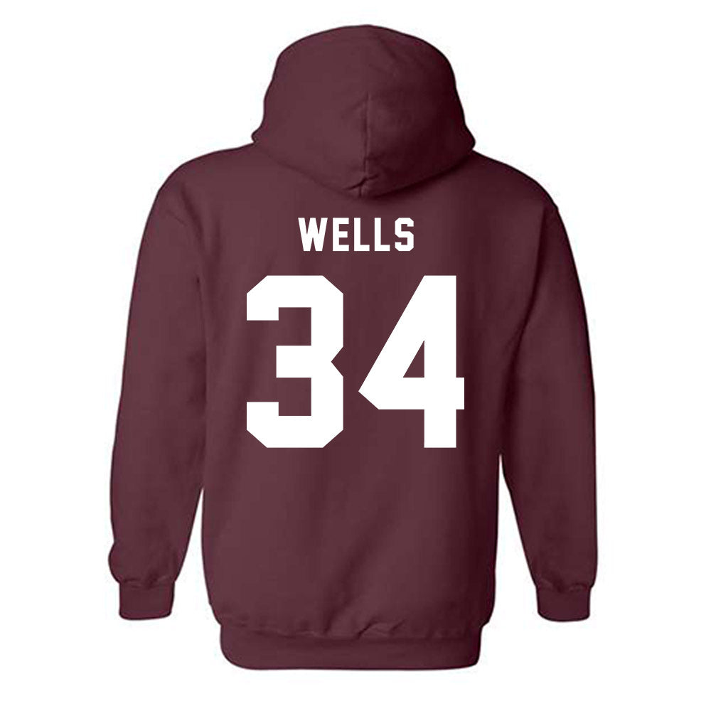 EKU - NCAA Football : Brody Wells - Classic Shersey Hooded Sweatshirt-1
