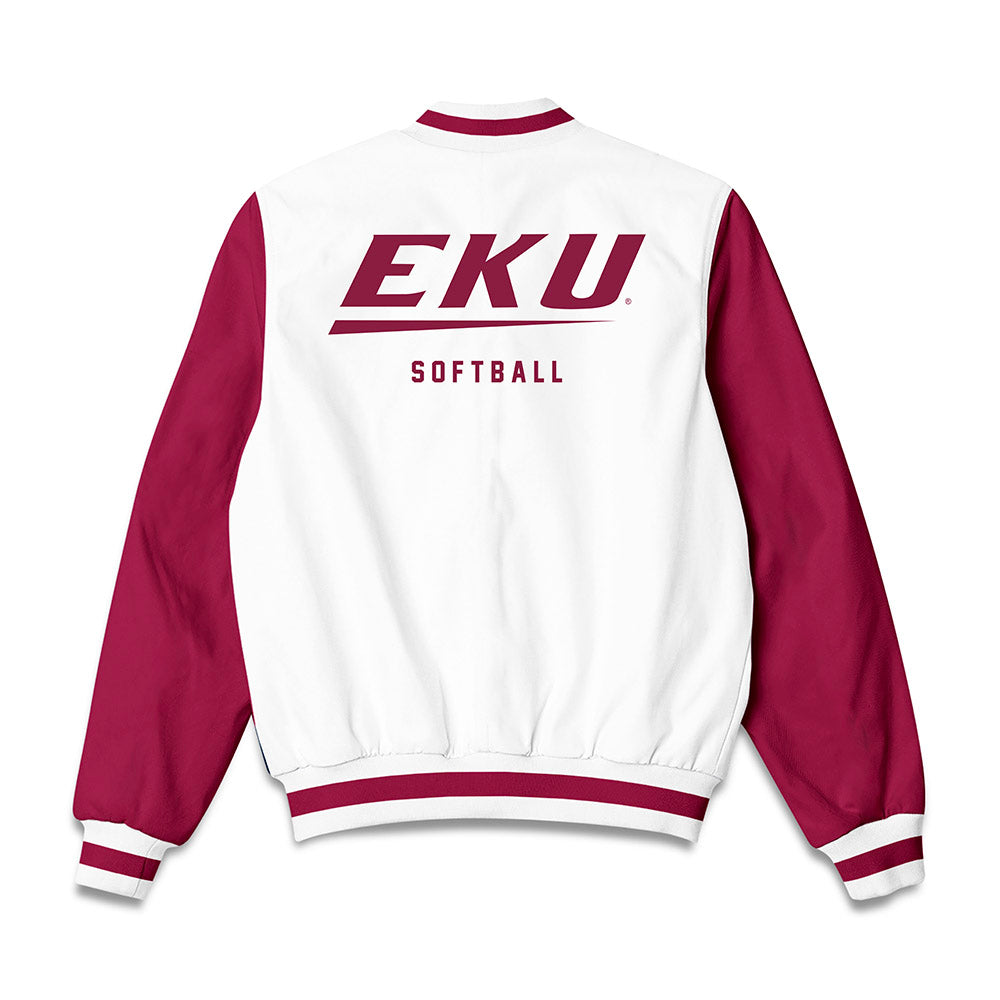 EKU - NCAA Softball : Lilly Davis - Bomber Jacket-1