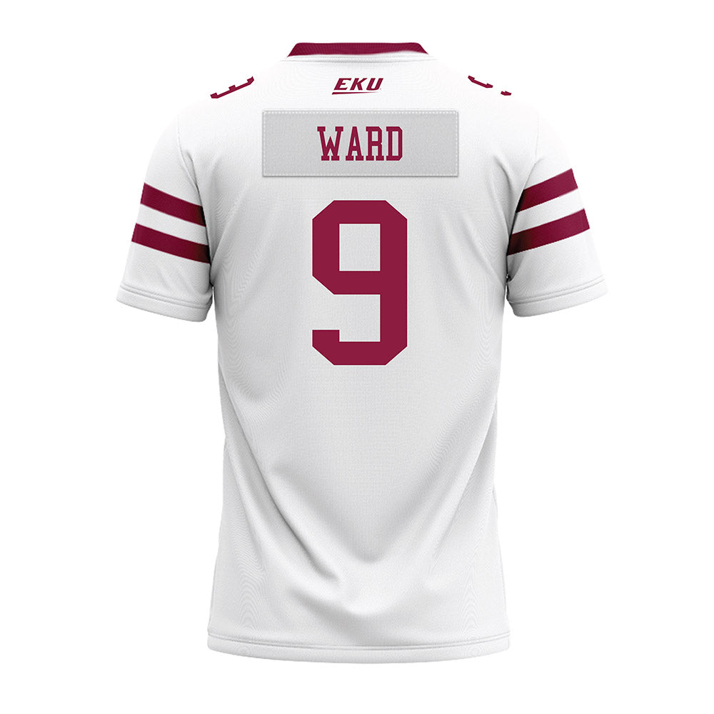 EKU - NCAA Football : Jaheim Ward - White Premium Football Jersey-1