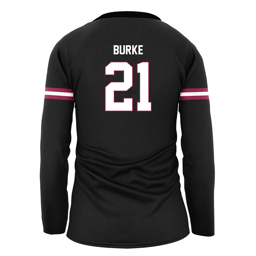 EKU - NCAA Women's Volleyball : Addison Burke - Black Volleyball Jersey-1