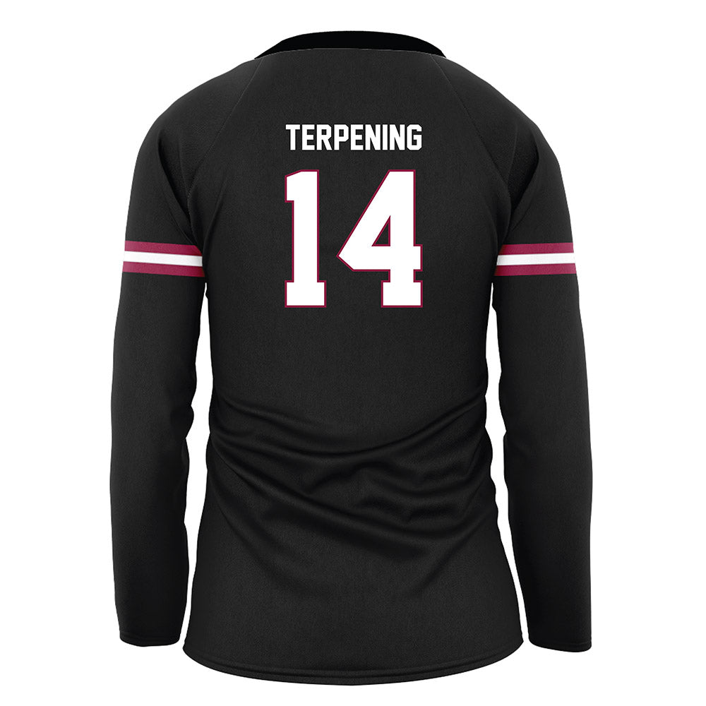EKU - NCAA Women's Volleyball : Stella Terpening - Black Volleyball Jersey-1