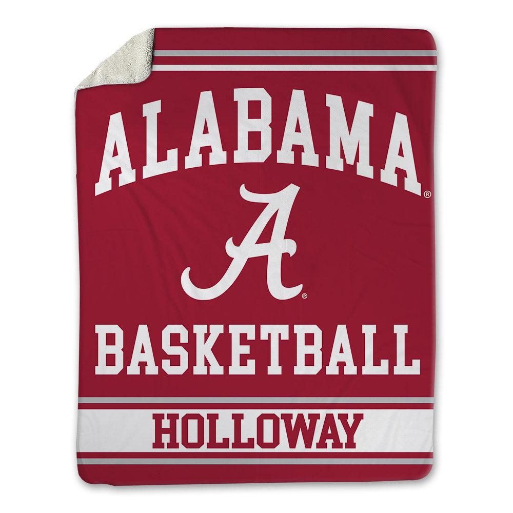 Alabama - NCAA Men's Basketball : Aden Holloway - Blanket-0