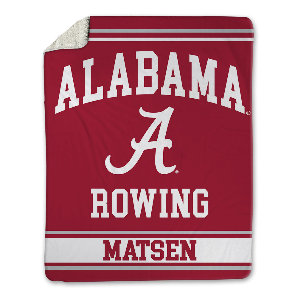 Alabama - NCAA Women's Rowing : Kelsey Matsen - Blanket-0