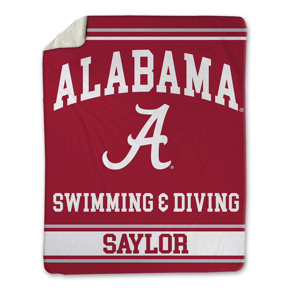 Alabama - NCAA Men's Swimming & Diving : Noah Saylor - Blanket-0