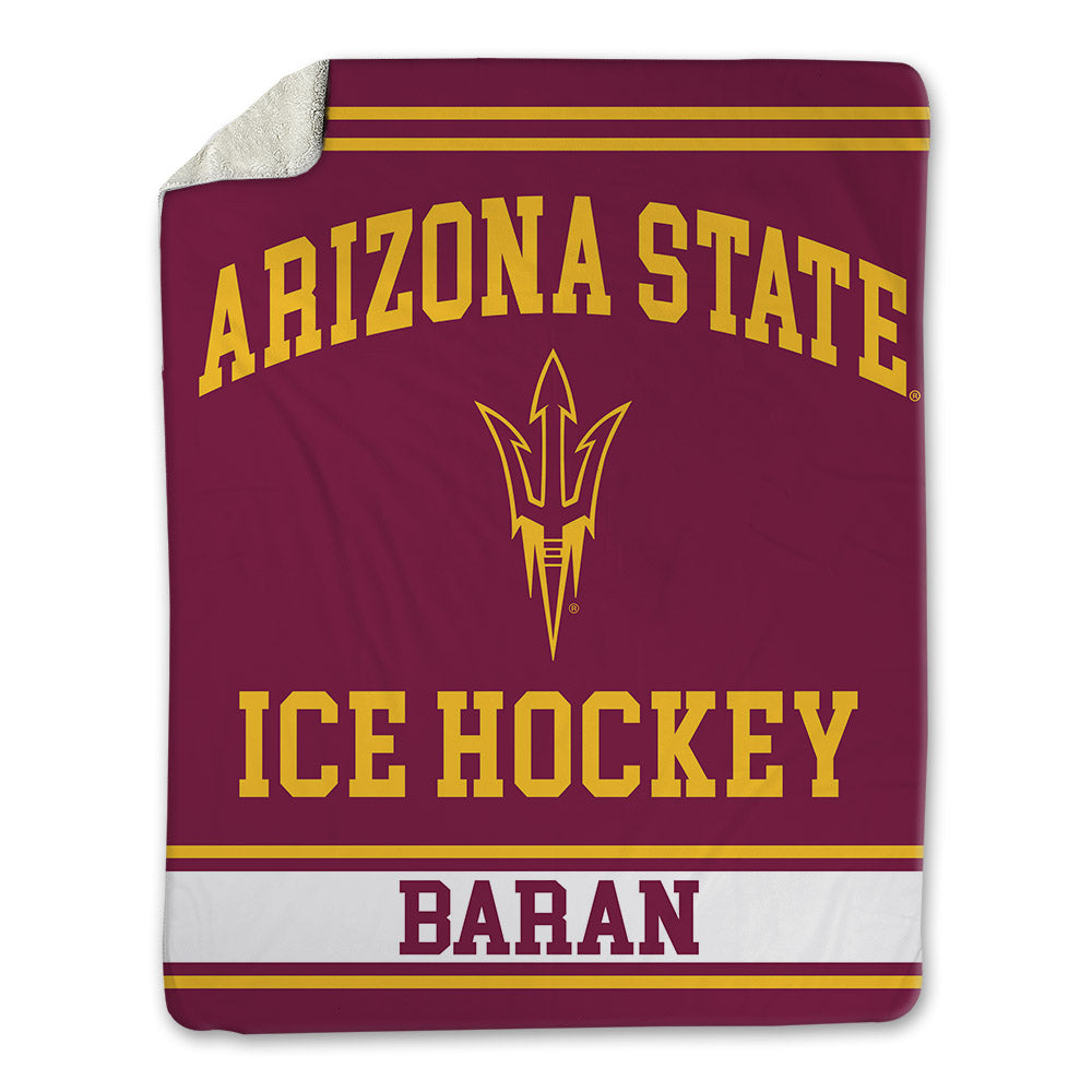 Arizona State - NCAA Men's Ice Hockey : Richard Baran - Blanket-0