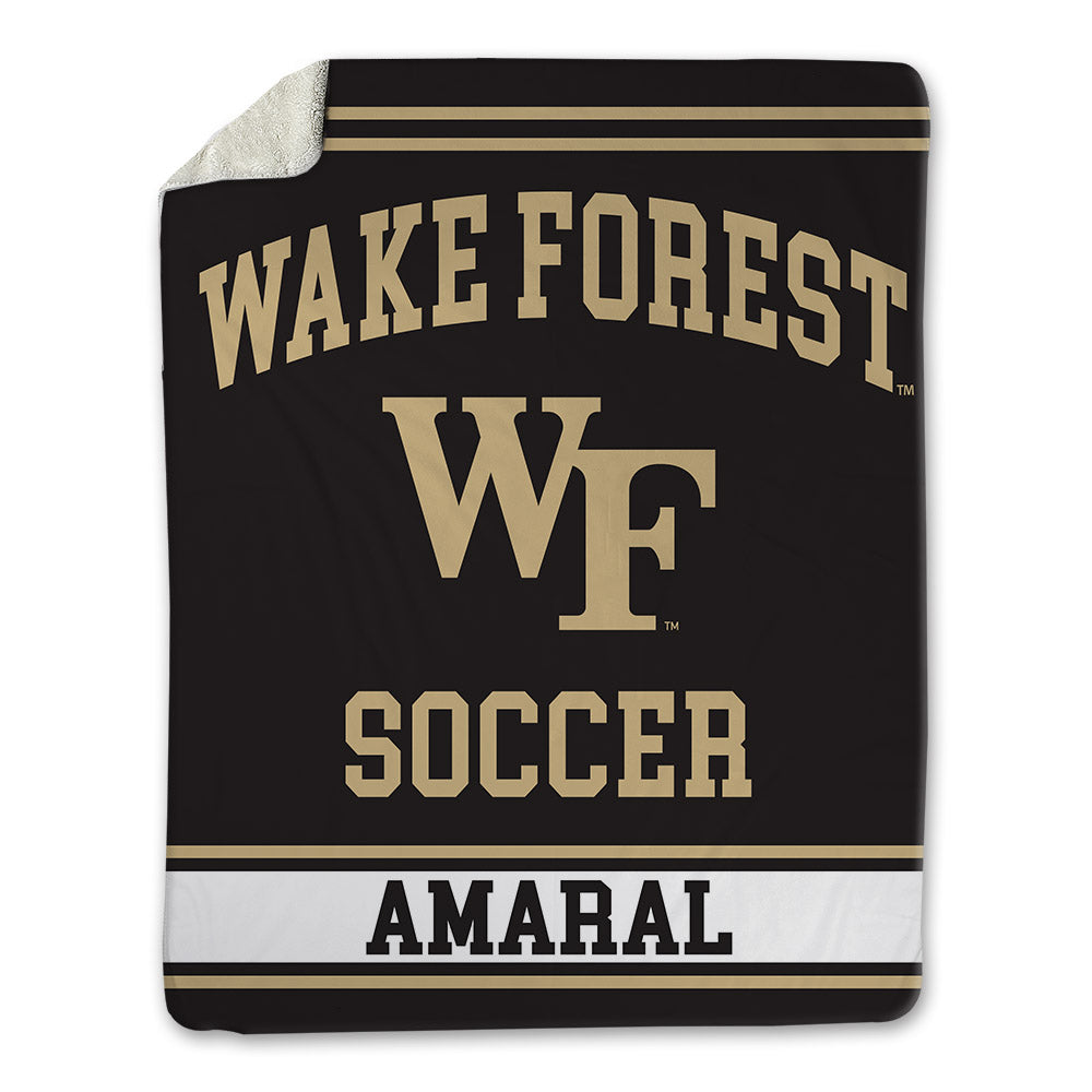 Wake Forest - NCAA Women's Soccer : Valentina Amaral - Blanket-0